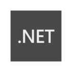 .Net - Logo technologie gris foncé