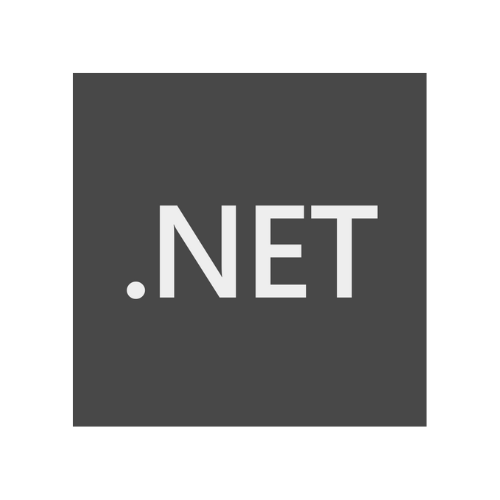 .Net - Logo technologie gris foncé